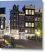 Houses Along The Singel Metal Print