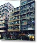 Houses Of Kowloon Metal Print