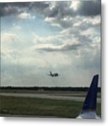 Houston #airport #travel Metal Print