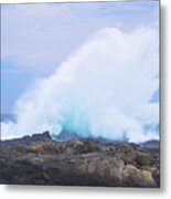 Huge Storms River Splash Metal Print