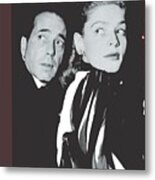 Humphrey Bogart Lauren Bacall Key Largo Premiere New York July 1948-2016. Metal Print