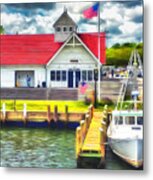 Hyannis The Coastguard Metal Print