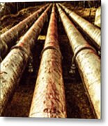 Hydroelectric Pipeline Metal Print