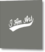 I Am Art Swoosh- Art By Linda Woods Metal Print