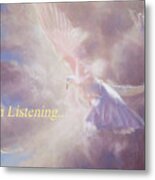 I Am Listening Metal Print