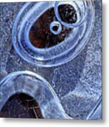 Ice Bubble Abstract Metal Print