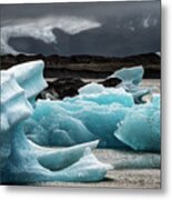 Iceland Glacier Metal Print