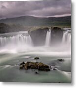 Iceland Waterfall Metal Print