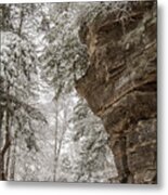 Icy Canyon Road Metal Print