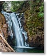 Icy Courthouse Falls Metal Print