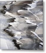 Icy Shoreline Metal Print