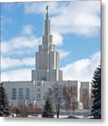 If Temple Against The Sky Metal Print