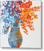 Impressionist Flowers 8 Metal Print