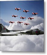In Formation With Xh558 Metal Print
