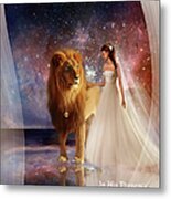 In His Presence  With Title Metal Print