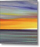 In The Moment Panoramic Sunset Metal Print