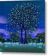 In The Night Forest Metal Print