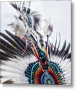 Indian Feathers Metal Print