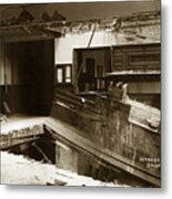 Interior Of Encina Hall Showing The Damage Caused By Collapsing Metal Print