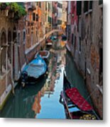 Intimate Canal - Venice, Italy Metal Print