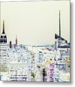 Inversion Layer Metal Print