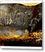 Irazu Volcano Crater Panorama - Costa Rica Ii Metal Print