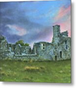 Irish Castle Ruins Metal Print