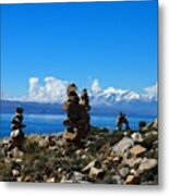 Isla Del Sol On Lake Titicaca. Anyone Metal Print