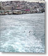 Istanbul To Kadikoy, Ferry Ride On The Golden Horn Metal Print