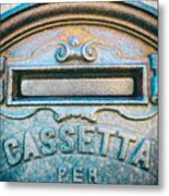 Italian Mailbox Close Up Metal Print