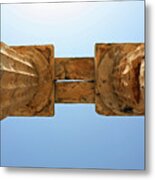 Italy, Sicily - Segesta Temple Detail Metal Print