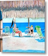 It's Always Sunny In Aruba Metal Print