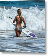 It's Go Time Surfs Up Metal Print