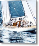 J5 Ranger J Class Yacht Metal Print