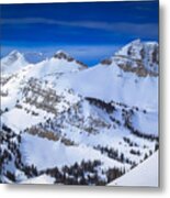 Jackson Hole, Wyoming Winter Metal Print