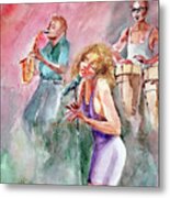 Jazz Nigths Metal Print