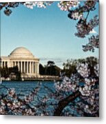 Jefferson Memorial In Spring Metal Print