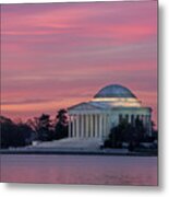 Jefferson Memorial Sunrise Metal Print