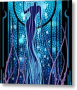 Jellyfish Mermaid Metal Print