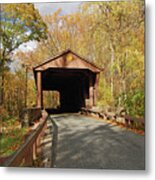 Jericho Covered Bridge Metal Print