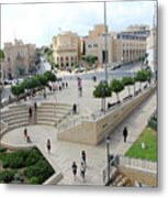 Jerusalem Garden And Square Metal Print