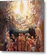 Jesus Ascending Into Heaven Metal Print