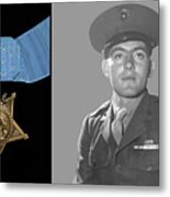 John Basilone And The Medal Of Honor Metal Print