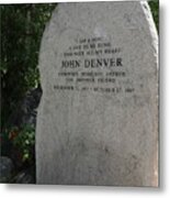 John Denver Sanctuary Marker Metal Print