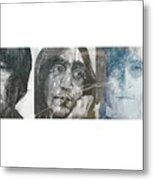 John Lennon Triptych Metal Print