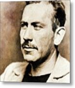 John Steinbeck, Literary Legend By Mary Bassett Metal Print