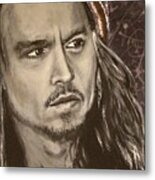 Johnny Depp Metal Print