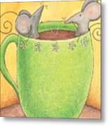 Join Me In A Cup Of Coffee Metal Print
