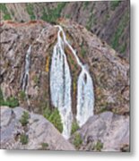 June Lake Loop Falls Metal Print