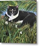 Jungle Kitty Metal Print